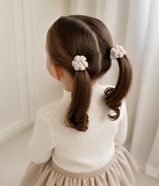 Camellia Crochet Bobbles | Mink Beige (2pk)