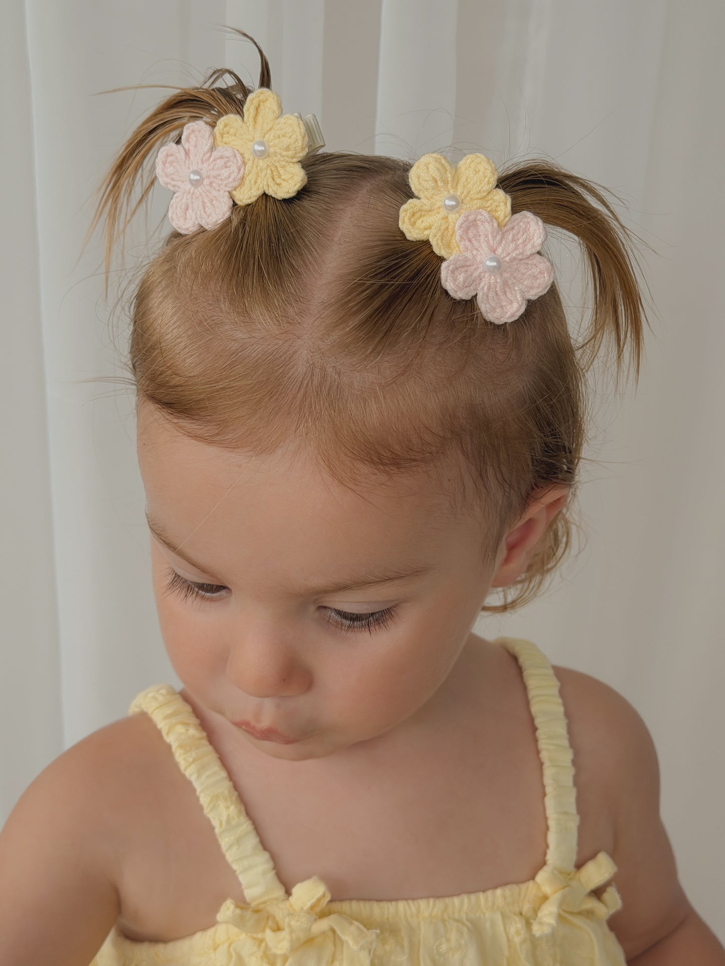 Crochet Clip Set | Buttercup Blossom