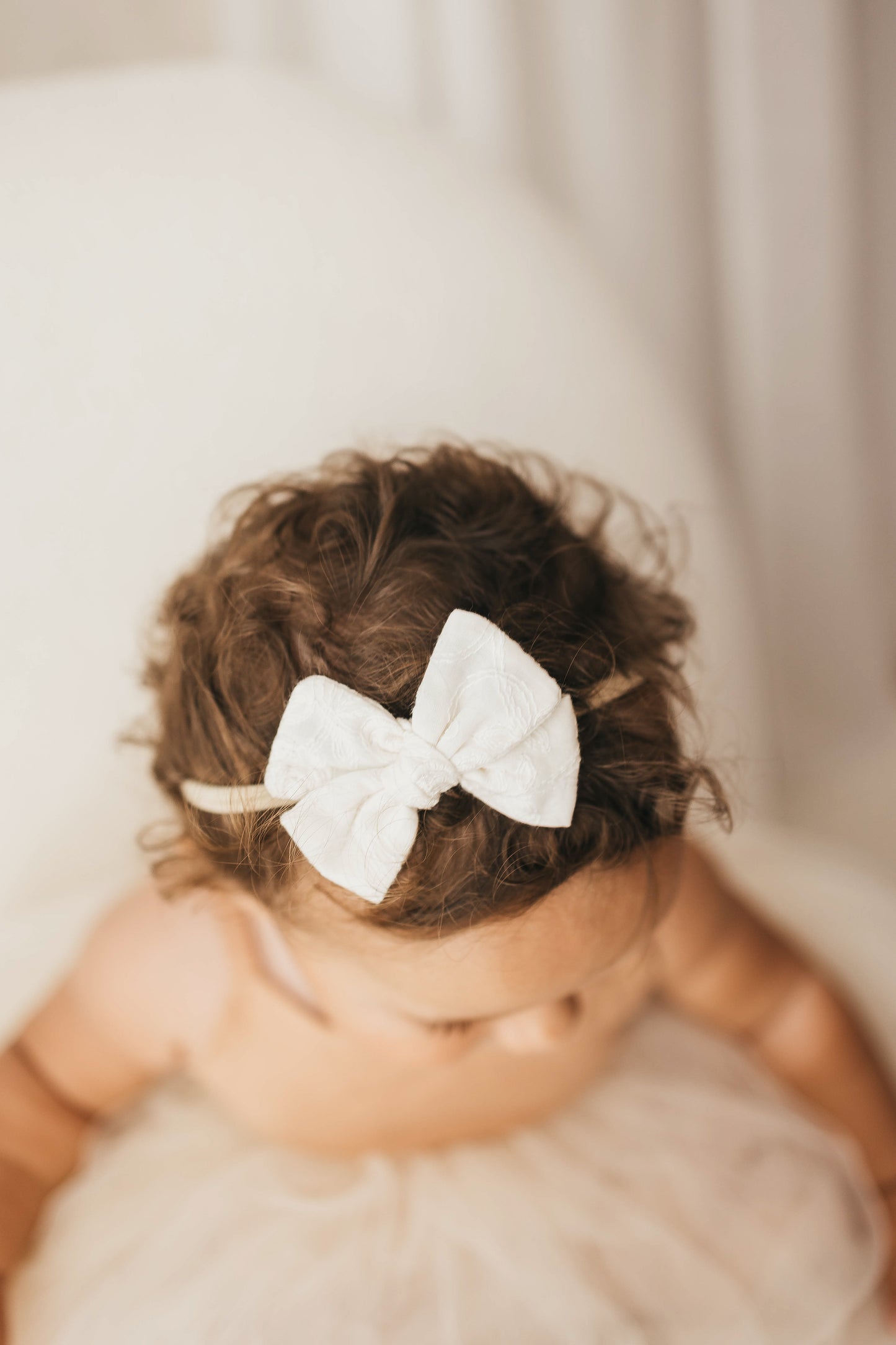Petite Pinwheel Bow | Heritage Rose (Clip or Headband)