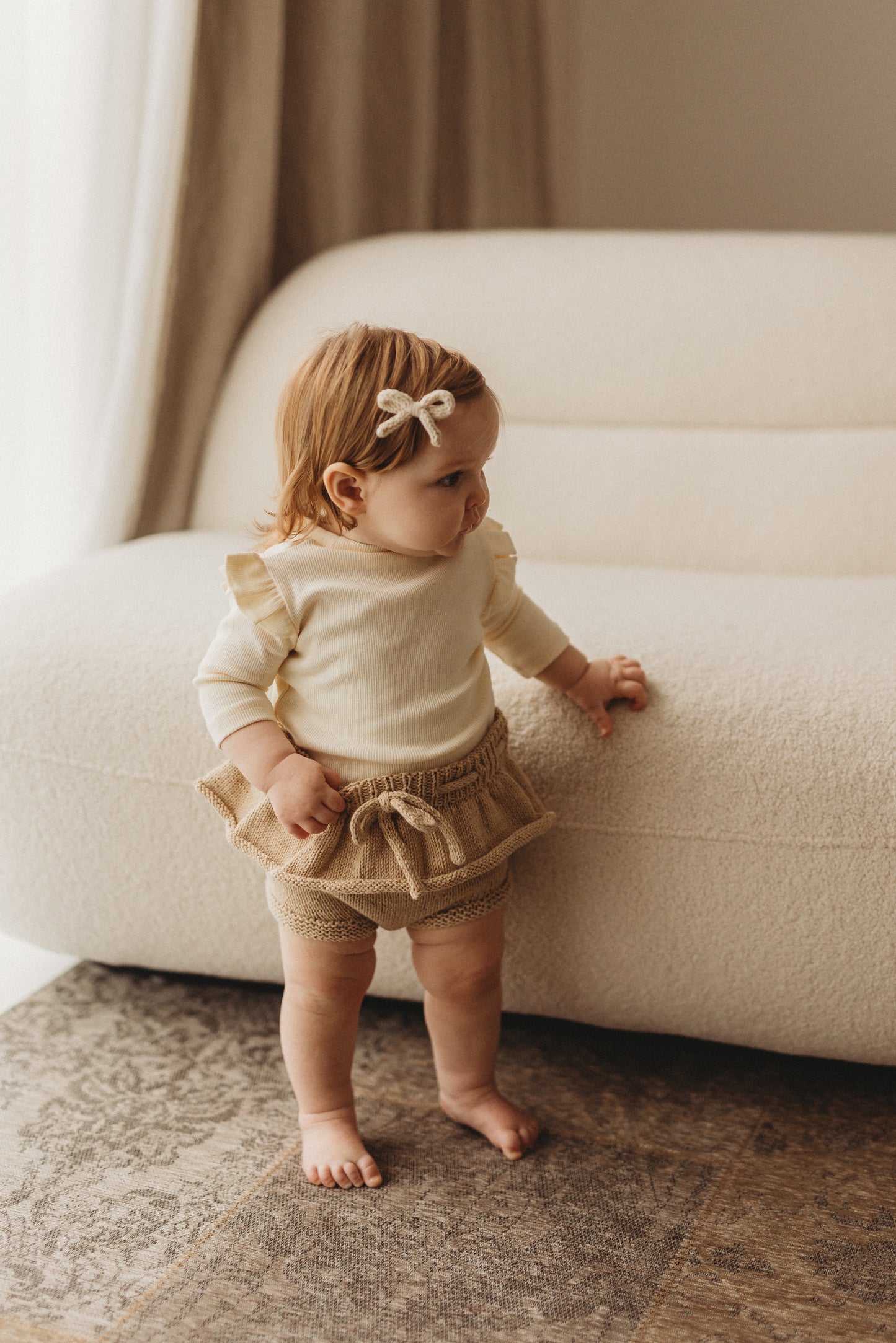 Peplum Bloomers | Toasted Almond