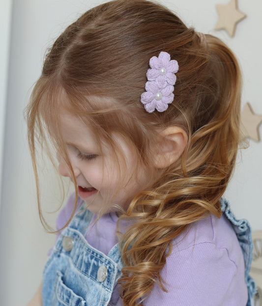 Fleur Clip | Lilac Pearl