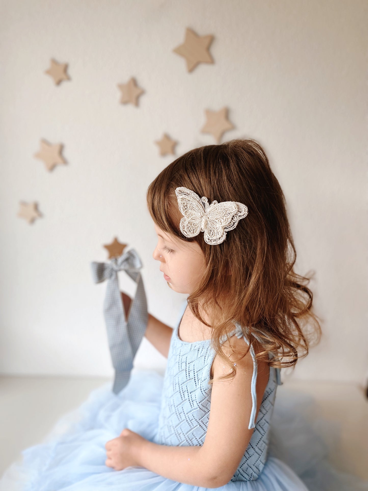 Clip | Lace Pearl Butterfly