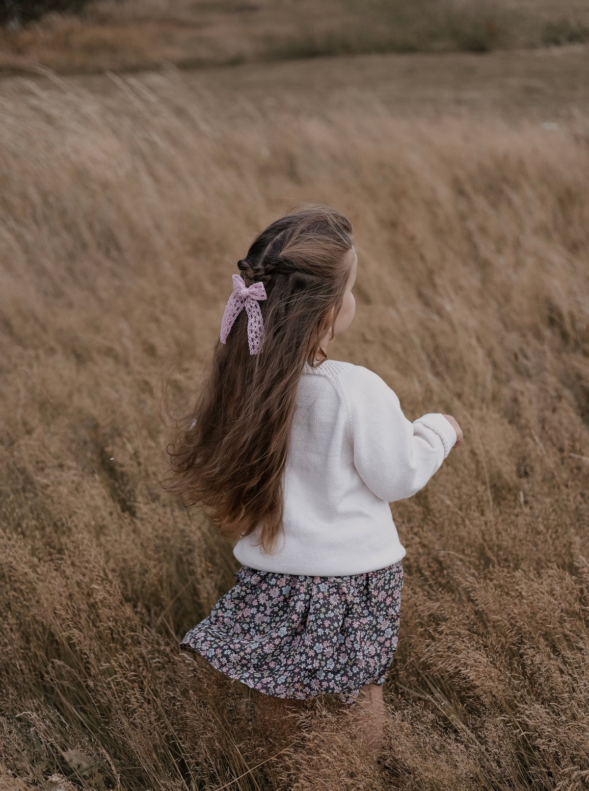 Lace Longtail Bow | Dusky Petals