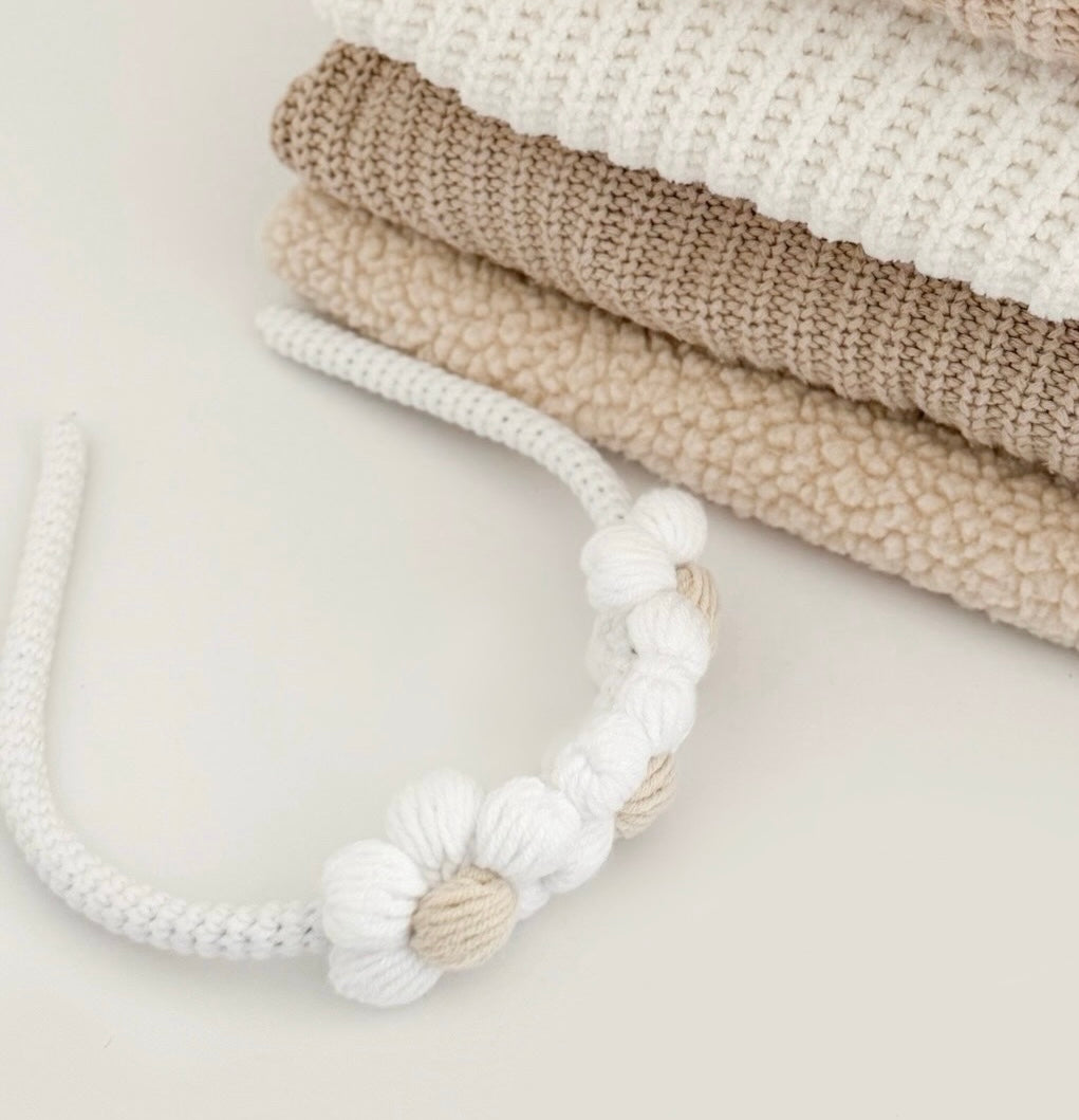 Daisy Alice Band | White & Oat