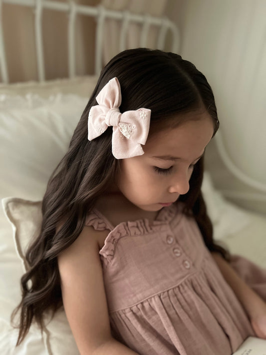 Pinwheel Bow | Blush Bloom