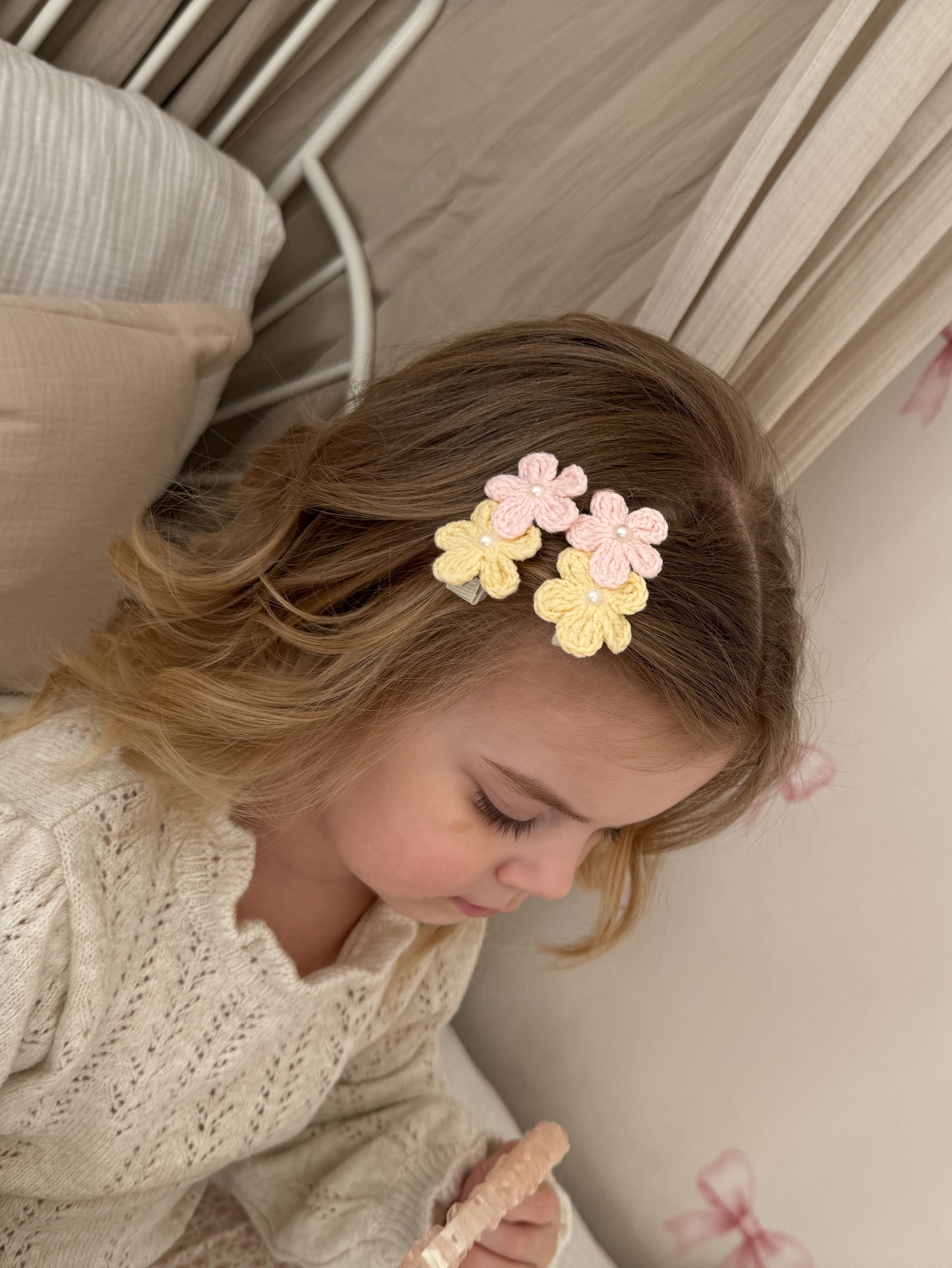 Crochet Clip Set | Buttercup Blossom