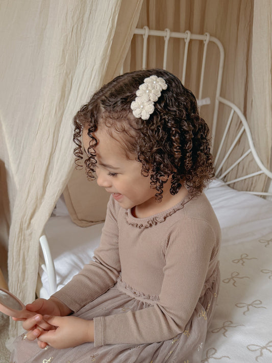 Fleur Trio Clip | Soft Beige