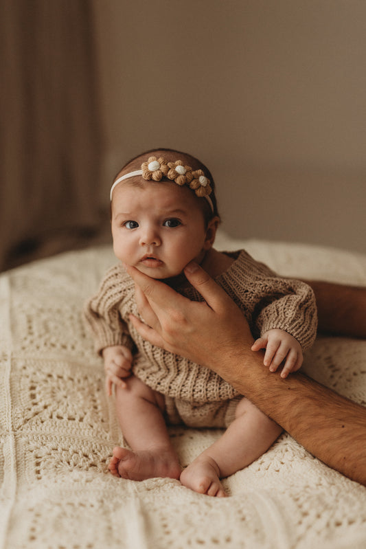 Dainty Headband | Pecan Daisies