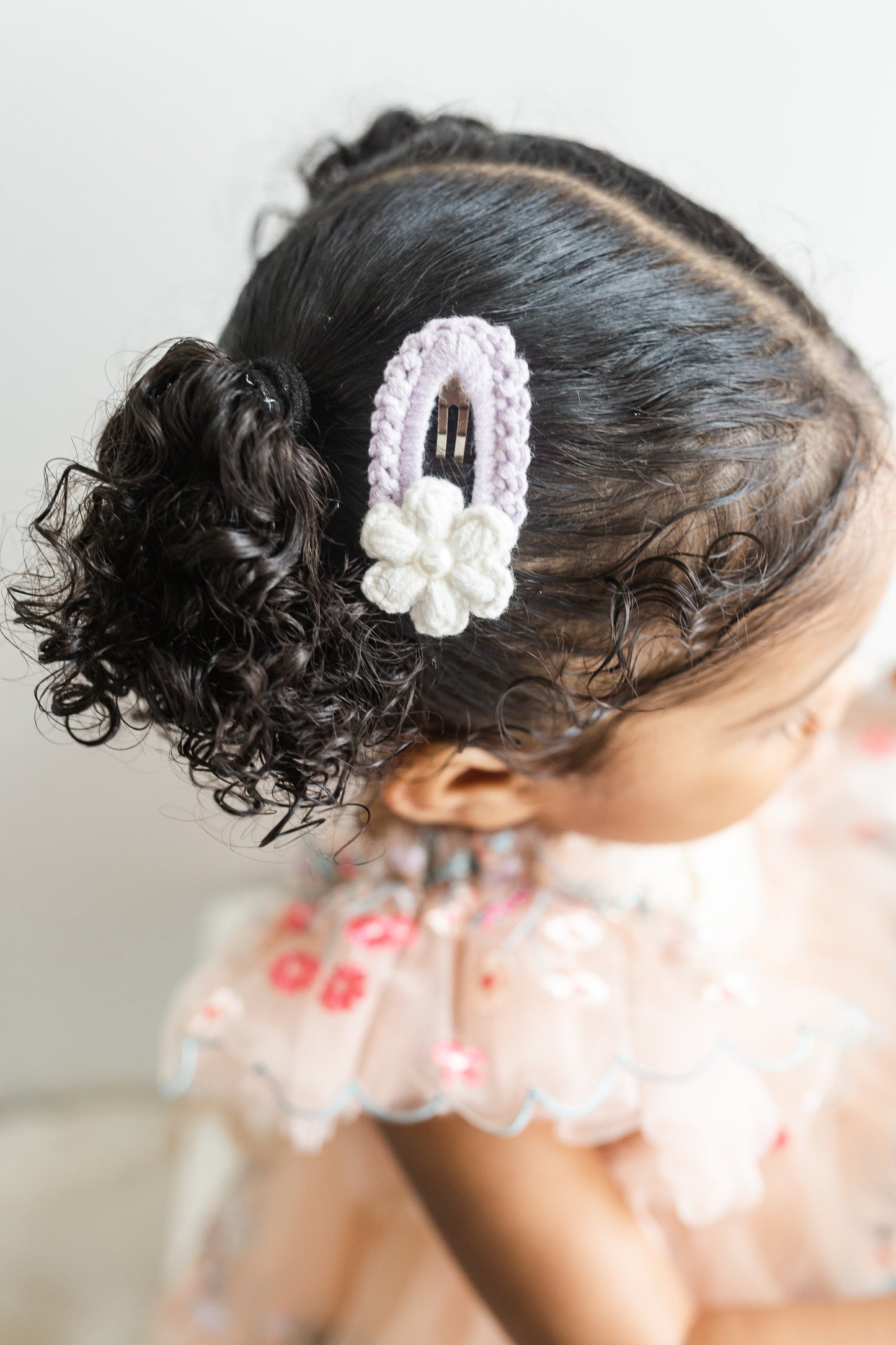 Daisy Pearl Clip | Lilac