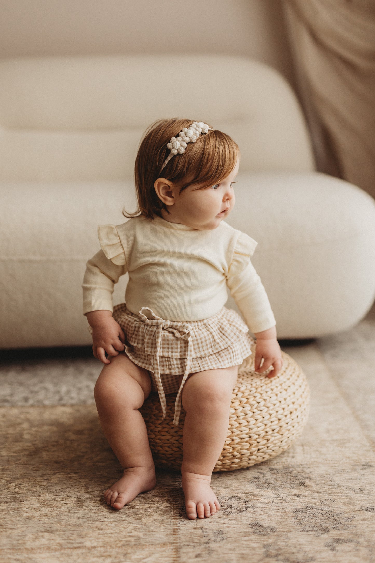 Dainty Headband | Oat Daisies