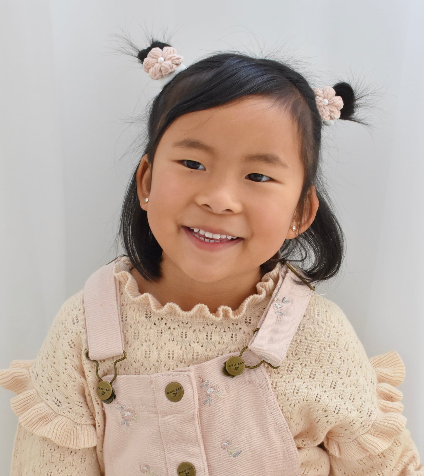 Camellia Crochet Bobbles | Dusty Blush (2pk)