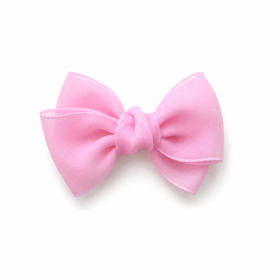 Bow | Marshmallow Chiffon - Rosey Pink