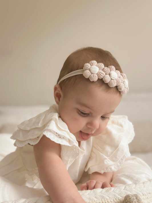 Dainty Headband | Dusty Pink Daisies