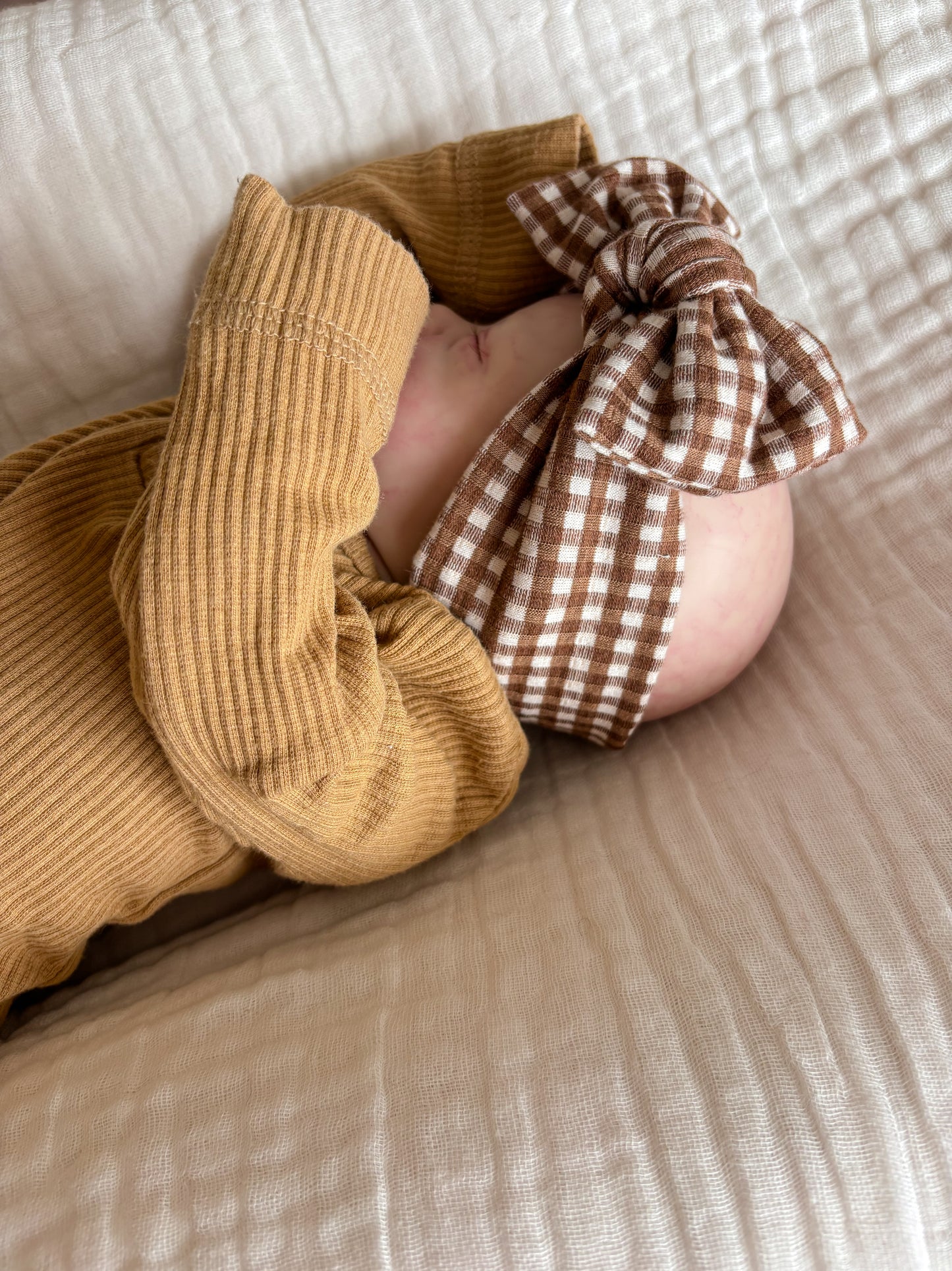 Classic Topknot | Chestnut Gingham