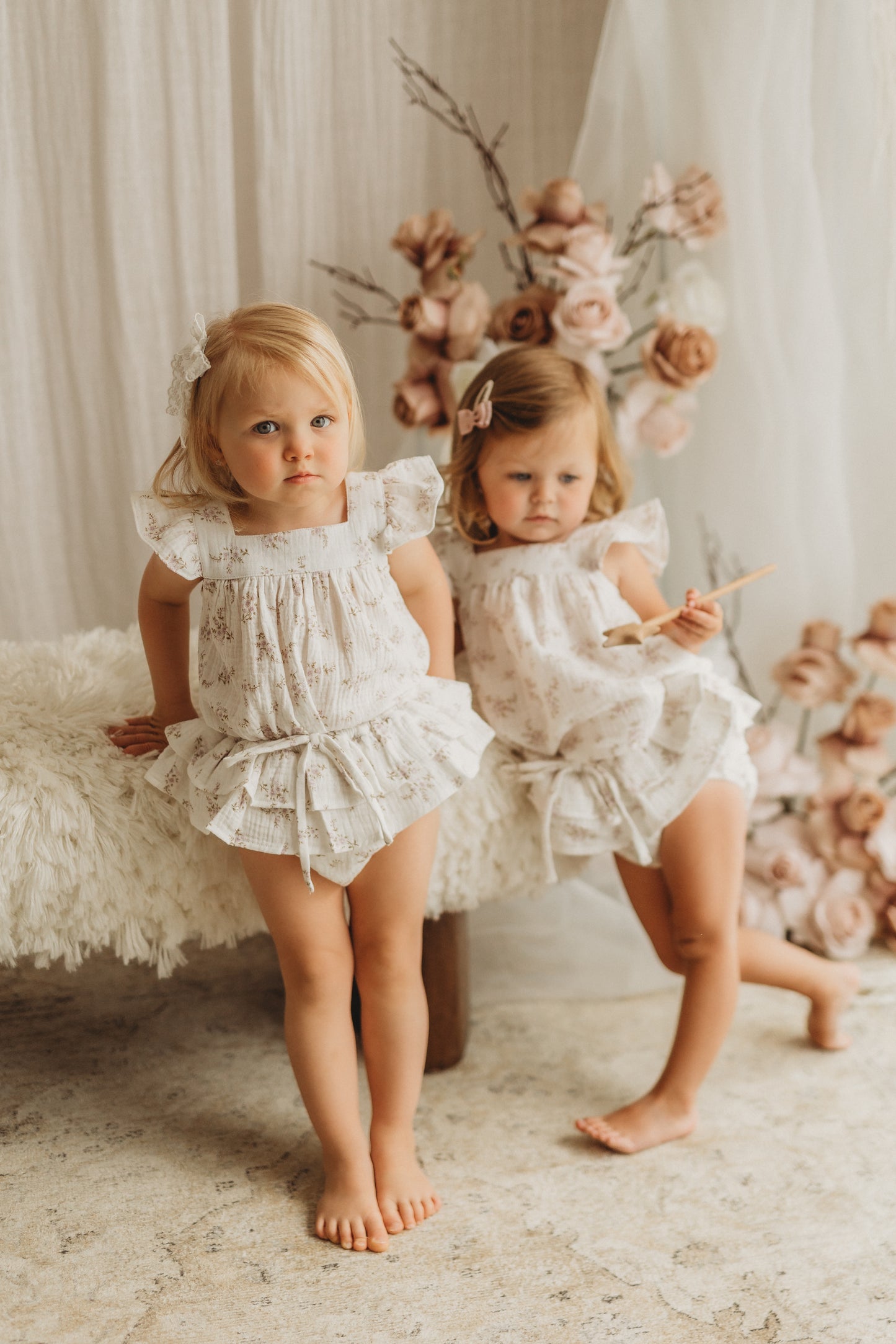 Frill Bloomers & Blouse Set | Wisteria