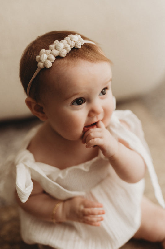 Dainty Headband | Oat Daisies