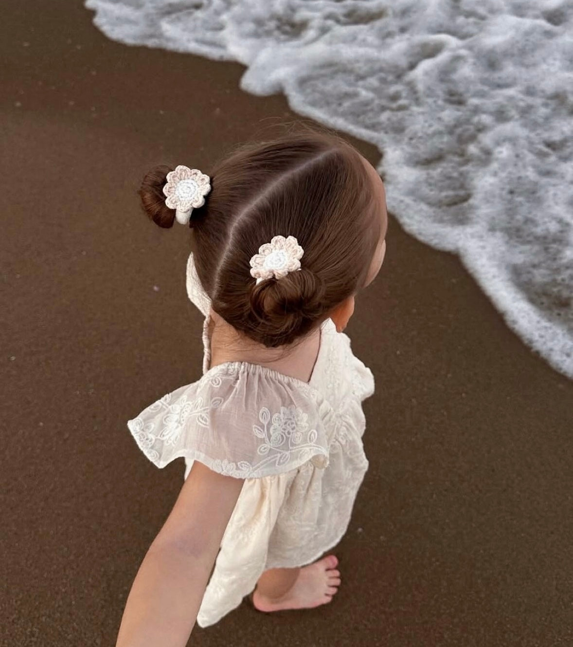 Dahlia Crochet Bobbles | Latte (2pk)