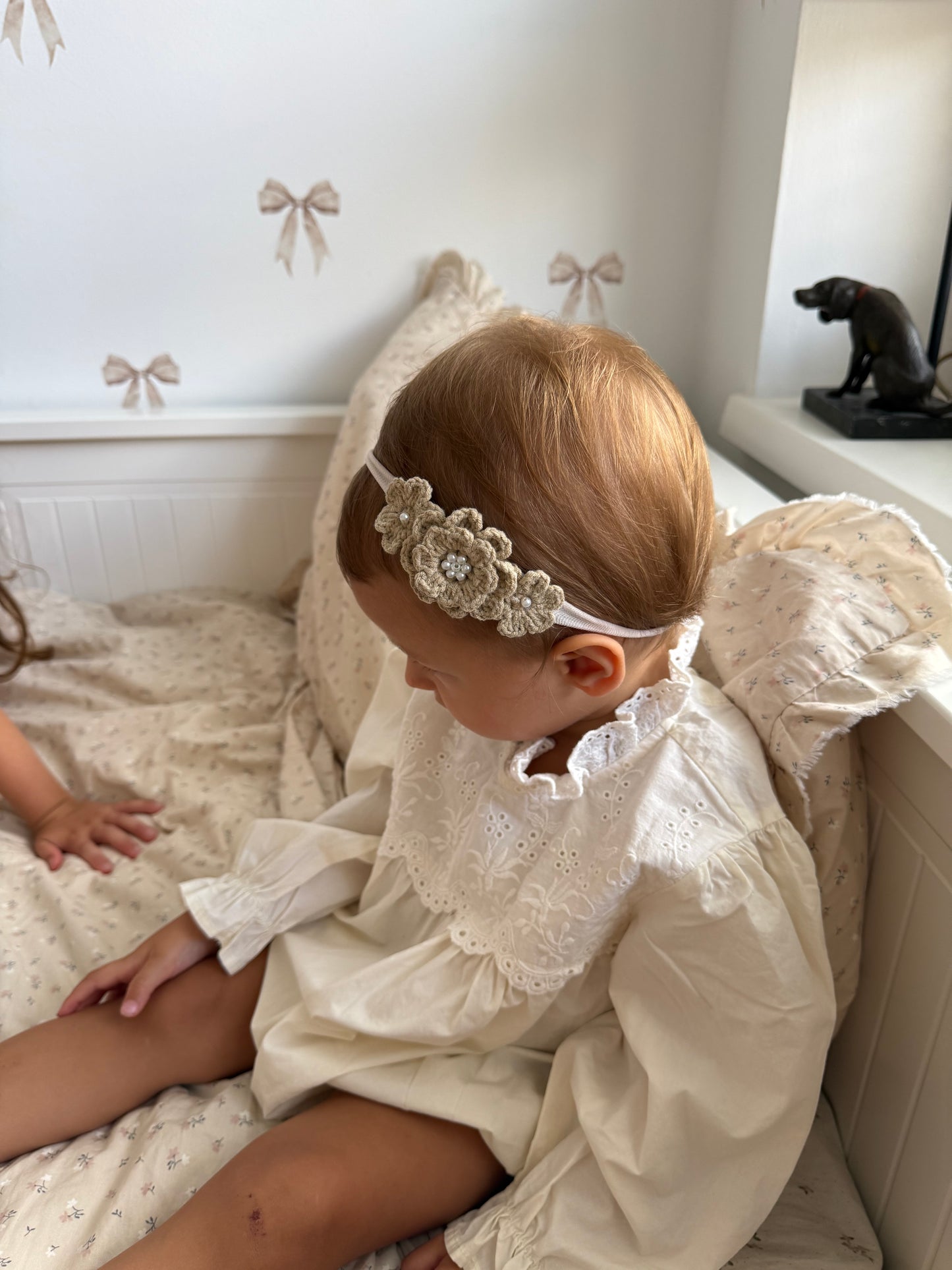 Dainty Headband | Enchanted Pearl - Biscuit
