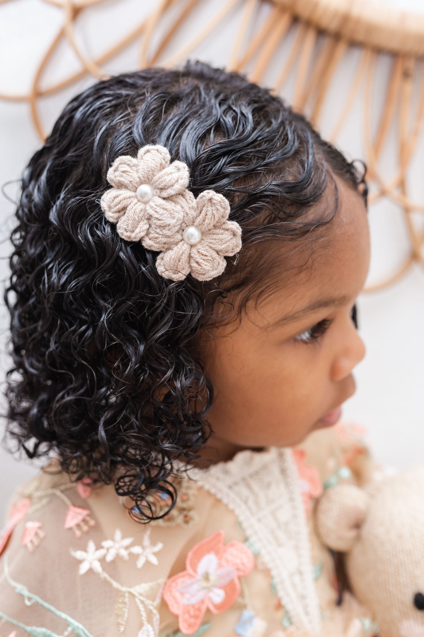 Fleur Clip | Fawn Pearl