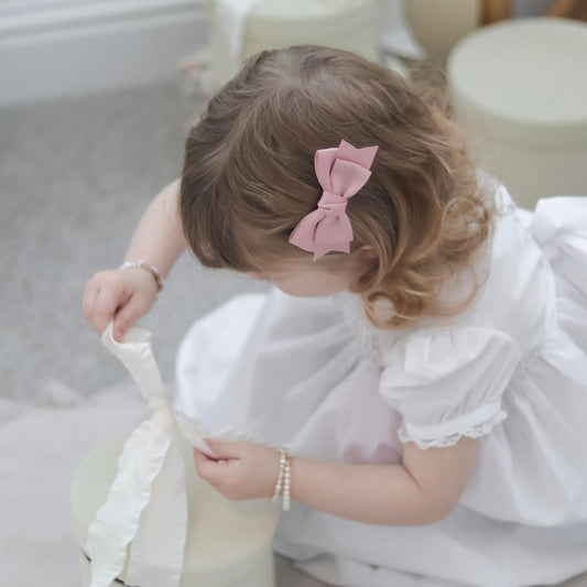 Satin Bow | Rosebud Pink