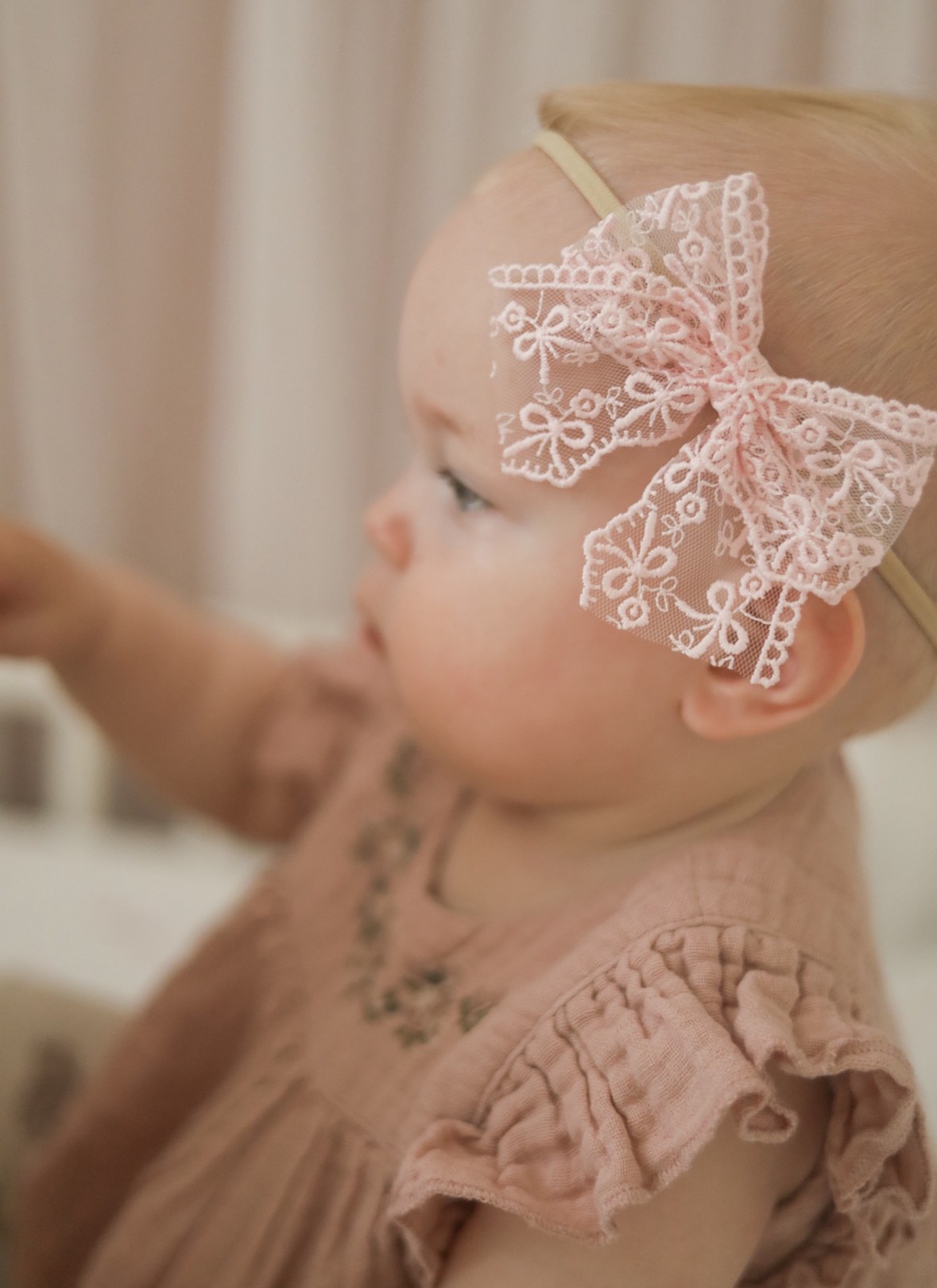 Lace Bow | Little Pink Bows